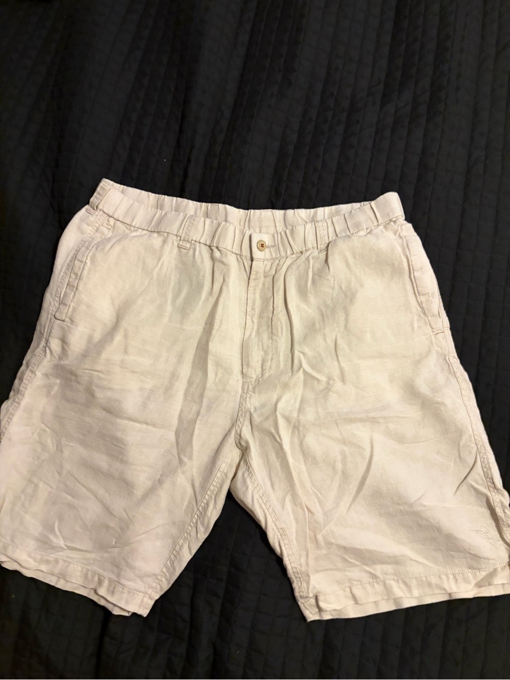 Men's Tommy Bahama Casual Linen-Blend Shorts in Light Beige